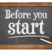 Before Your Start Blackboard Sign Stock Image - Image of blackboard ...